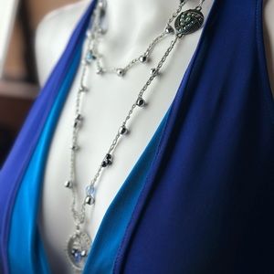 Crochet beaded necklace Boho necklace